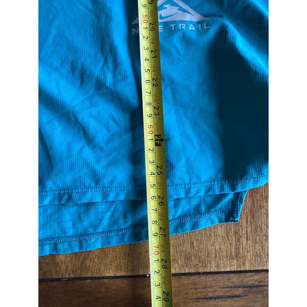 Nike Trail Dri-FIT Running Shirt Teal L Lightweight Athletic - Picture 9 of 9